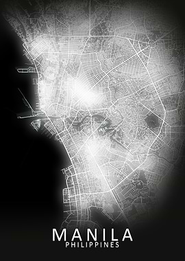 Manila LED Glow City Map