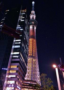 Tokyo Skytree at night