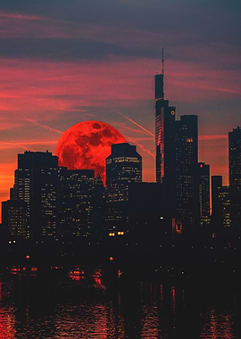 Frankfurt Blood moon