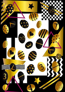 Easter background with egg