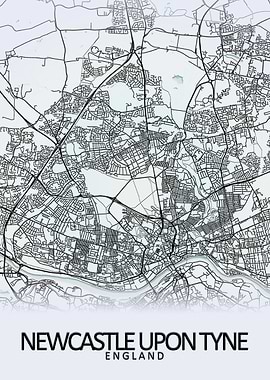 Newcastle White City Map
