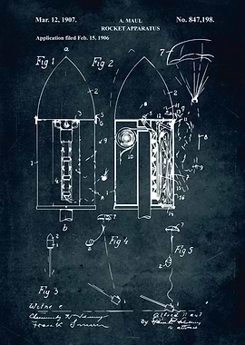 No402 1958 Toy Rocket
