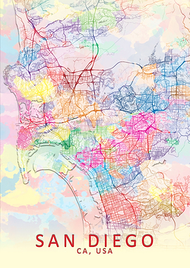 San Diego Splash City Map