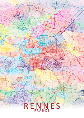 Rennes Splash City Map