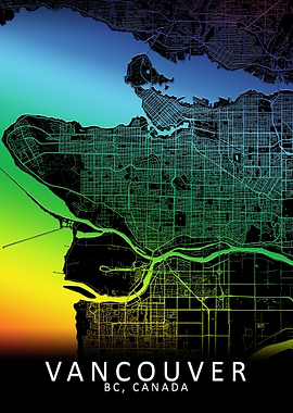 Vancouver Rainbow City Map
