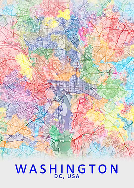 Washington Splash City Map