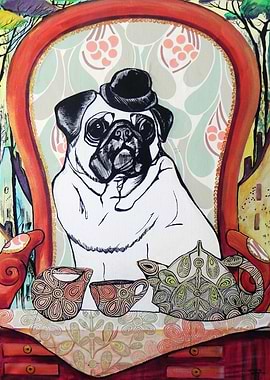 Pug tea time