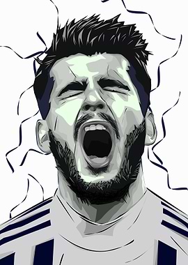 Alvaro Morata Expression