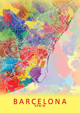 Barcelona Splash City Map
