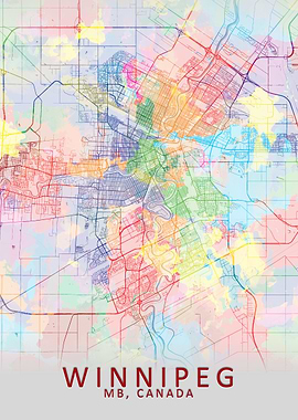 Winnipeg Splash City Map