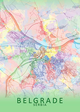 Belgrade Splash City Map