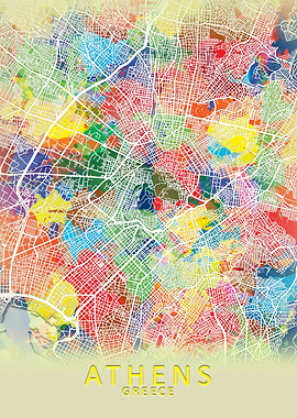 Athens Splash City Map