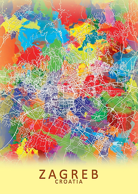 Zagreb Splash City Map