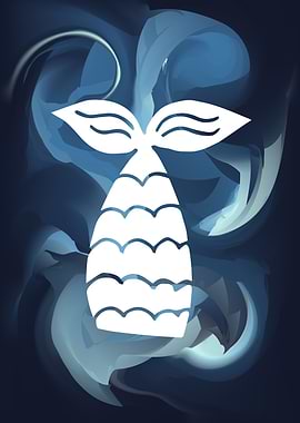 Whale Tail Abstract 6