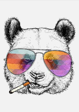 Smoking Panda
