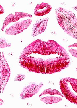 Kisses All Over On White