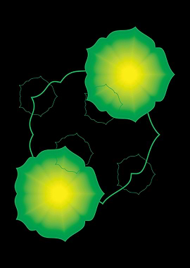 illustration of green flow