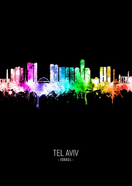 Tel Aviv Israel Skyline