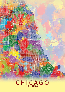 Chicago Splash City Map