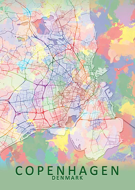 Copenhagen Splash City Map