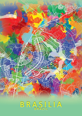 Brasilia Splash City Map