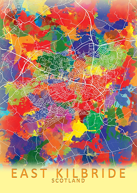 East Kilbride Splash Map