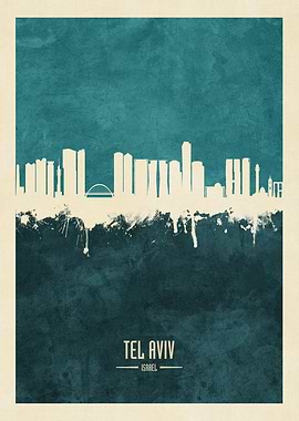 Tel Aviv Israel Skyline