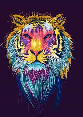 tiger pop art