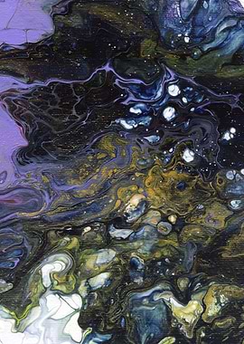 Purple planet Abstraction