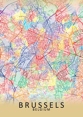 Brussels Splash City Map