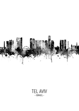 Tel Aviv Israel Skyline