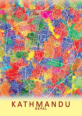 Kathmandu Splash City Map