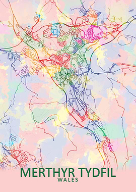 Merthyr Tydfil Splash Map