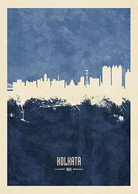 Kolkata India Skyline