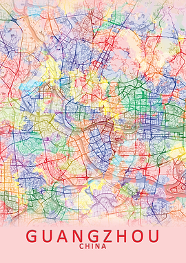 Guangzhou Splash City Map