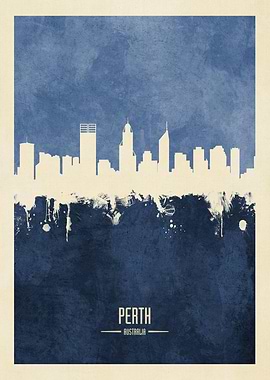 Perth Australia Skyline