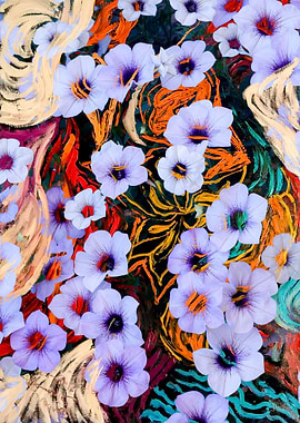 floating ethereal flowers