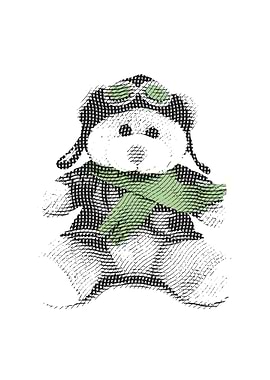 Minimalist teddy bear