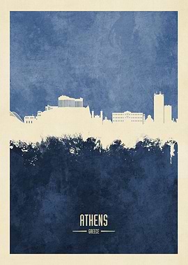 Athens Greece Skyline