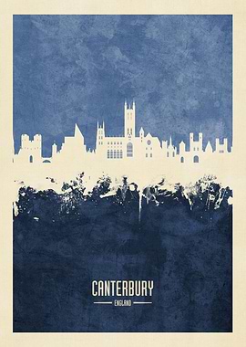 Canterbury England Skyline