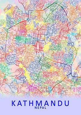 Kathmandu Splash City Map