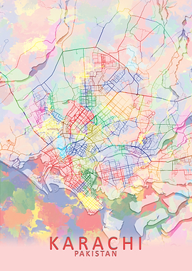 Karachi Splash City Map