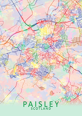 Paisley Splash City Map