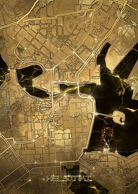 helsinki map gold