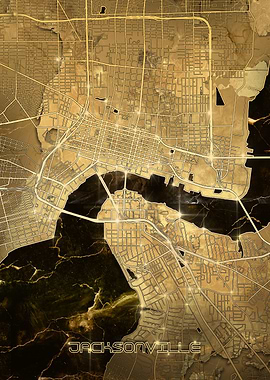 jacksonville map gold