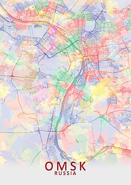 Omsk Splash City Map