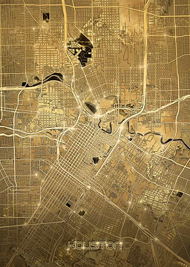 houston map gold