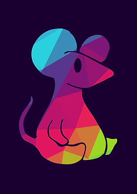 Rat Animal Rainbow 4