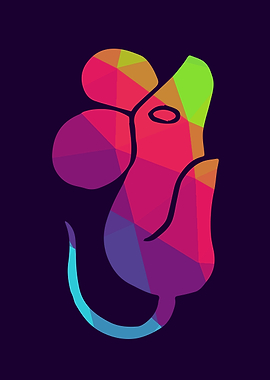 Rat Animal Rainbow 1