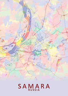 Samara Splash City Map